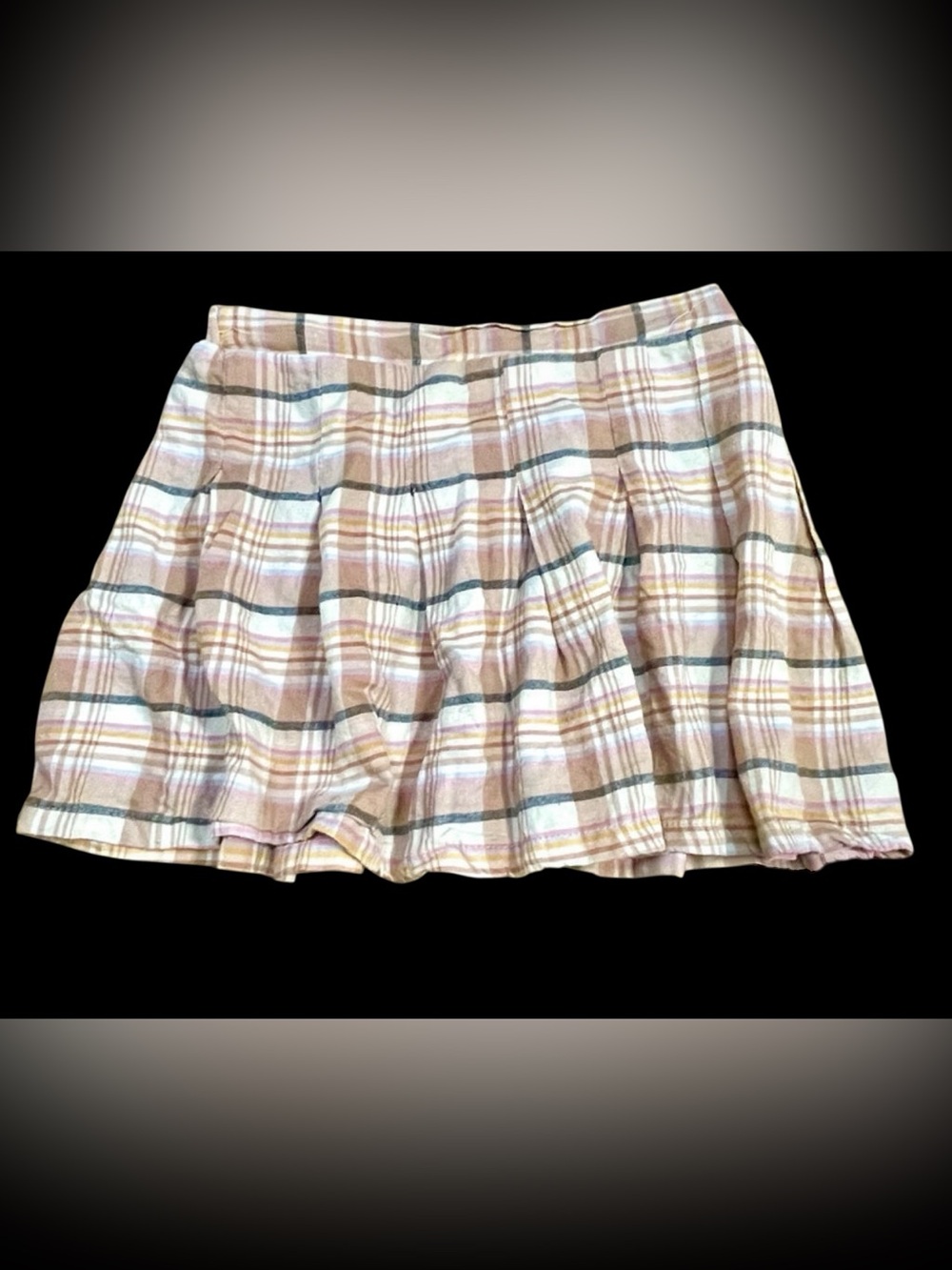 Girls 10 fall plaid school mini skirt